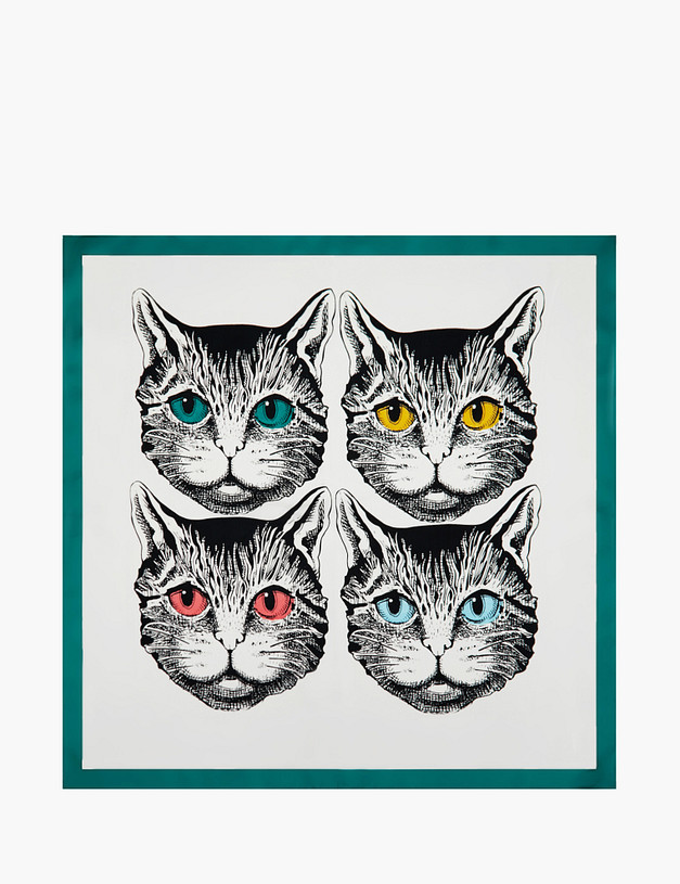 Зеленый женский платок MASCOTTE 756-3115-2404 | ракурс 2