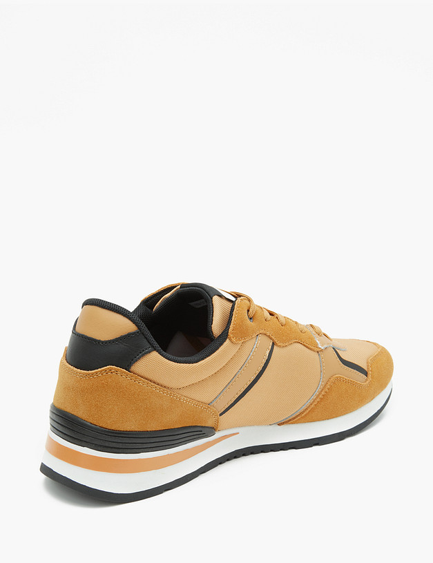 Рыжие мужские кроссовки с контрастными вставками MASCOTTE 189-3114523-0213 | ракурс 3