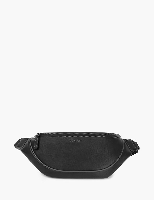 Черная мужская поясная сумка MASCOTTE 604-2124-102 | ракурс 2