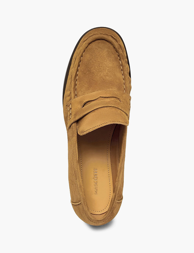 Коричневые женские лоферы MASCOTTE 58-6101312-4698M | ракурс 4