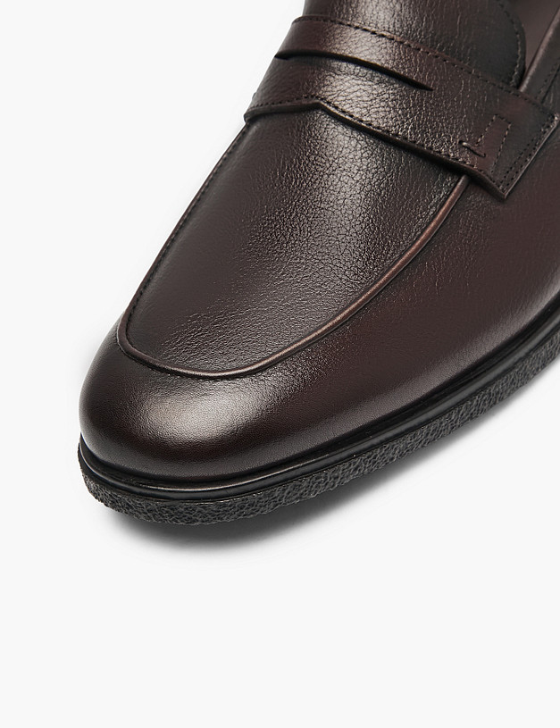 Коричневые мужские лоферы MASCOTTE 58-611411-0109 | ракурс 6