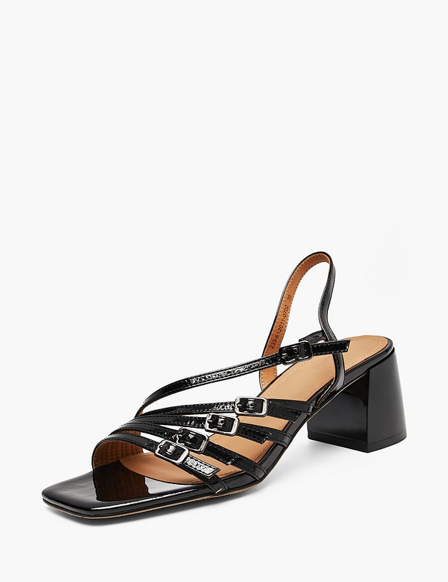 Черные женские босоножки MASCOTTE 233-612011-0702 | ракурс 2