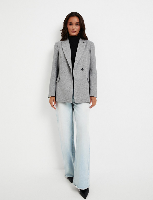 Серый женский жакет MASCOTTE 885-5202-510 | ракурс 2