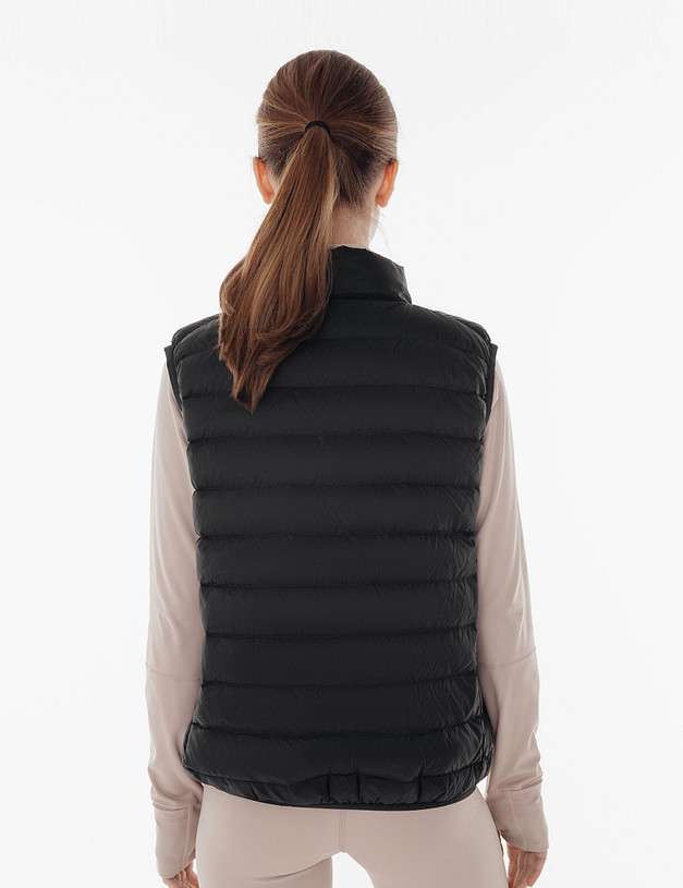 Черный женский жилет на молнии MASCOTTE 234-3167-2402 | ракурс 3