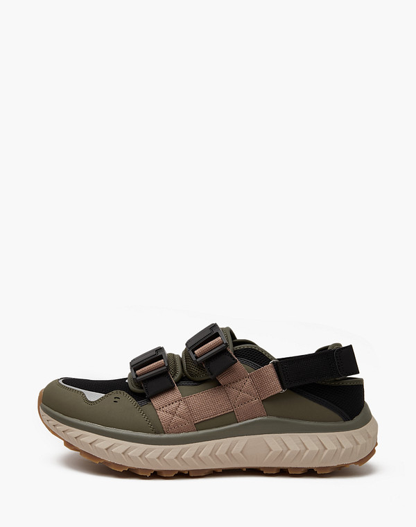 181-410423-0202 Туфли летние мужские текстиль-и.кожа/текстиль черн-зелен, Mascotte Lite