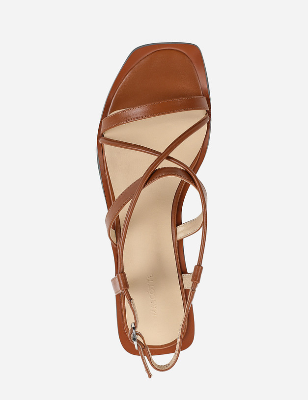 Коричневые летние женские сандалии MASCOTTE 11-110811-0109 | ракурс 4