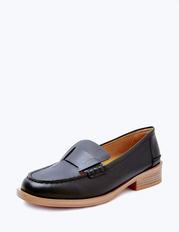 Черные женские лоферы  MASCOTTE 233-413211-0102 | ракурс 2