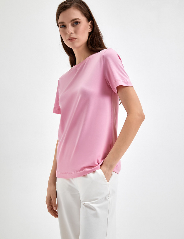 Розовая женская футболка MASCOTTE 790-3114-2606 | ракурс 5