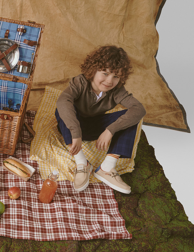 Бежевые топ-сайдеры для мальчиков MASCOTTE 18-411723-0218 | ракурс 1 Бежевые топ-сайдеры для мальчиков MASCOTTE 18-411723-0218 | ракурс 1