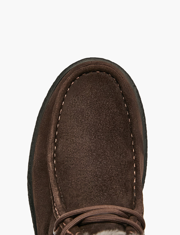 Коричневые женские зимние ботинки MASCOTTE 22-5280133-4681M | ракурс 4