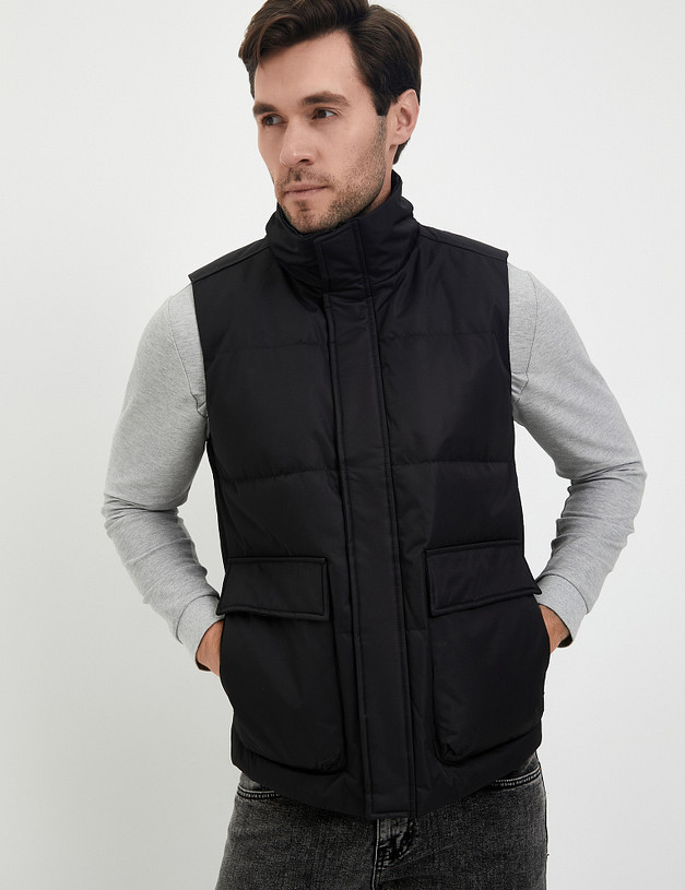 Черный мужской жилет MASCOTTE 234-3370-2402 | ракурс 2