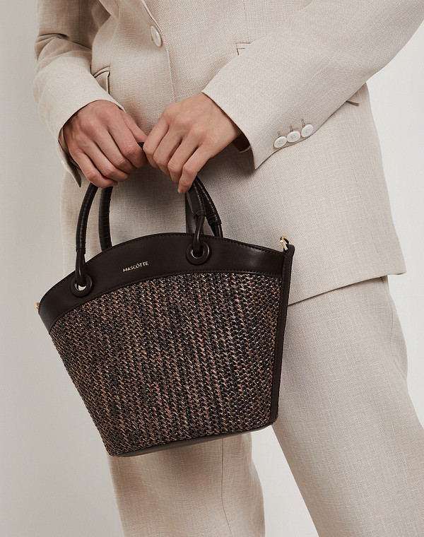 646-6119-209 Сумка женская и.мат.-и.кожа/текстиль корич, M, Mascotte