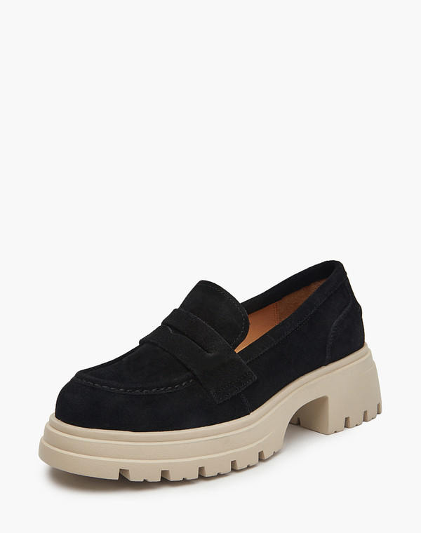 25-510411-0202 Туфли женские велюр/нат.кожа черн, Mascotte