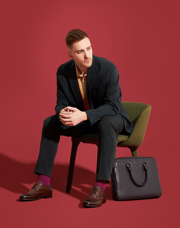 128-313911-0109 Полуботинки мужские нат.кожа/нат.кожа корич, Mascotte