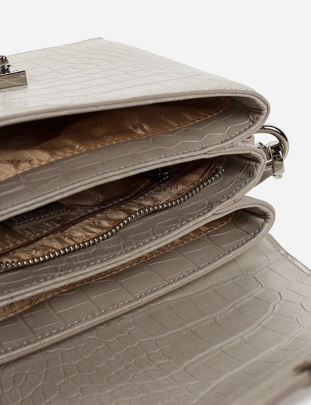 Серая женская сумка кросс-боди MASCOTTE 660-1106-610 | ракурс 4