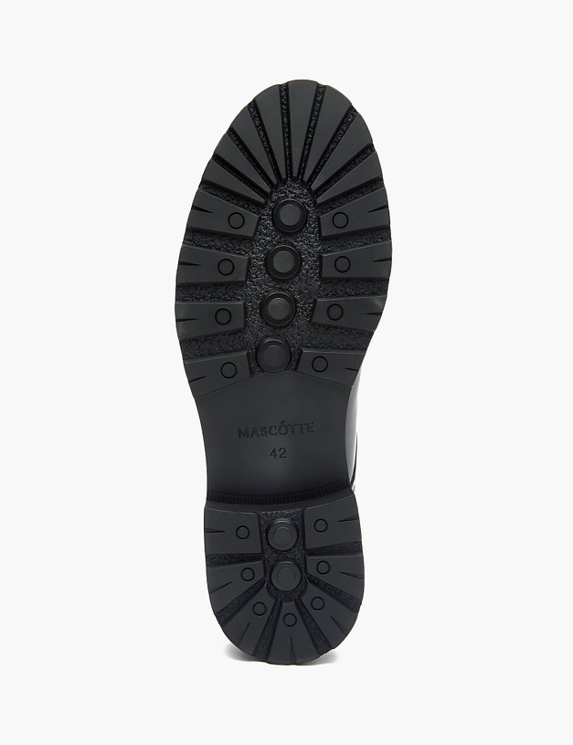 Черные мужские дерби из кожи MASCOTTE 175-322011-0102 | ракурс 5 Черные мужские дерби из кожи MASCOTTE 175-322011-0102 | ракурс 5