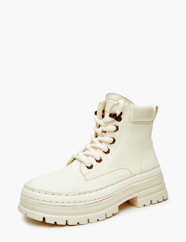 Молочные женские ботинки MASCOTTE 234-325021-0201 | ракурс 2