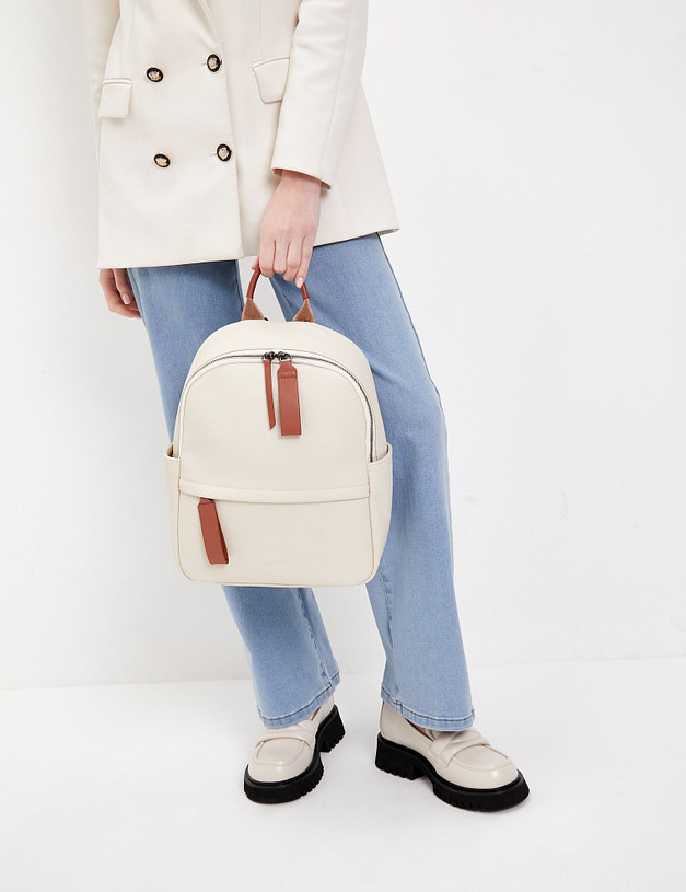 Молочный женский рюкзак MASCOTTE 602-4120-101 | ракурс 1