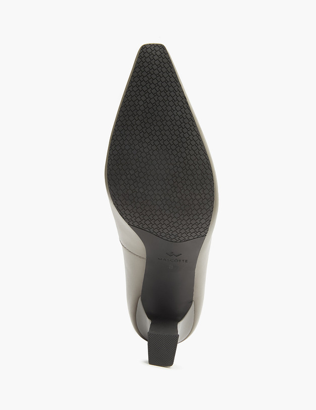 Серые женские туфли из кожи MASCOTTE 172-3202512-7152M | ракурс 5