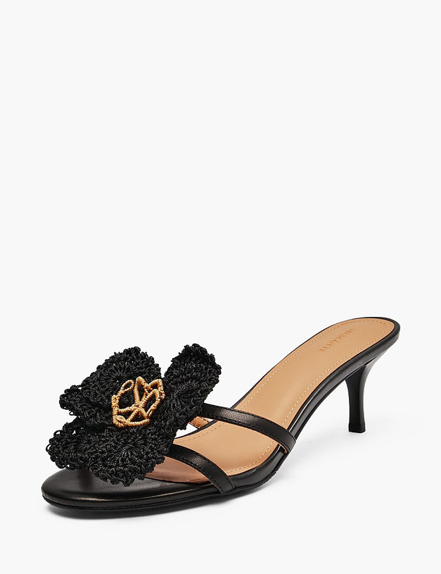 Черные женские сабо MASCOTTE 233-6102912-3501M | ракурс 2