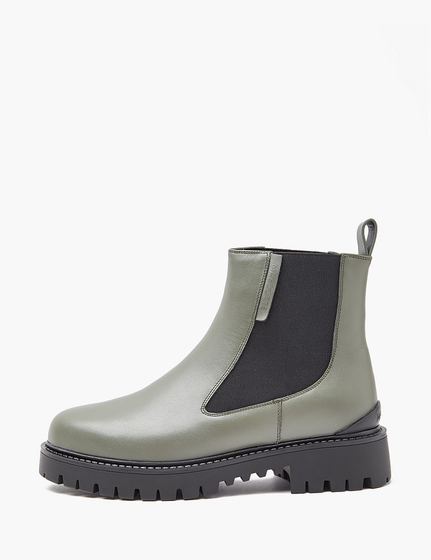Зеленые женские зимние челси MASCOTTE 233-3202138-7142M | ракурс 1 Зеленые женские зимние челси MASCOTTE 233-3202138-7142M | ракурс 1