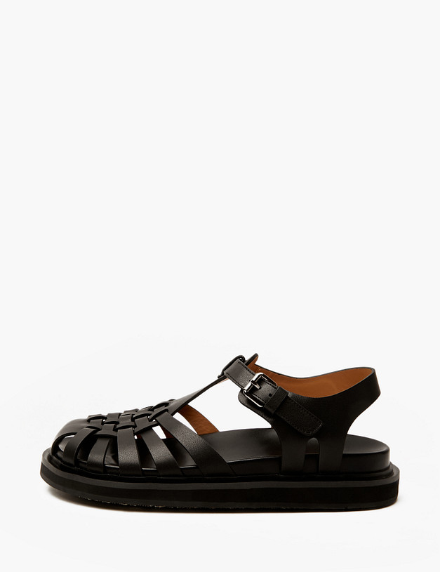 Черные женские сандалии MASCOTTE 47-4126811-3100M | ракурс 1 Черные женские сандалии MASCOTTE 47-4126811-3100M | ракурс 1