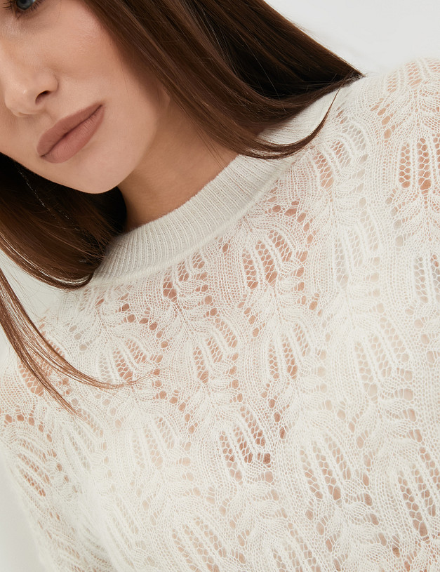 Молочный женский джемпер MASCOTTE 852-3203-2401 | ракурс 4