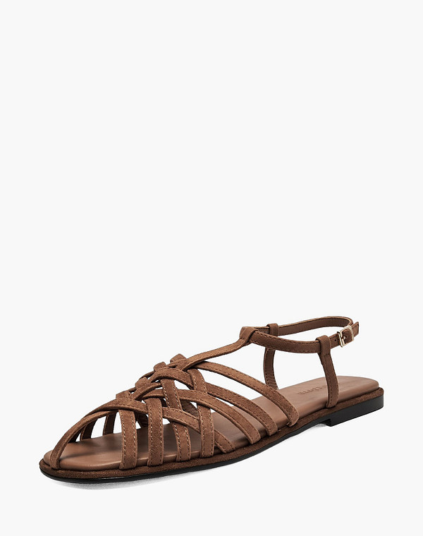 94-5164713-0609 Туфли летние женские велюр/нат.кожа корич, Mascotte