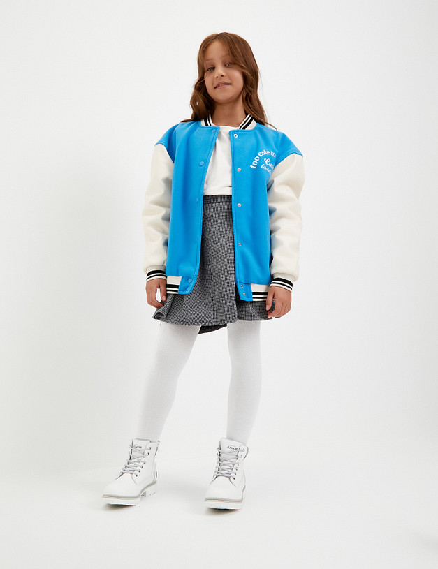 Белые ботинки для девочек MASCOTTE 18-323721-0601 | ракурс 1