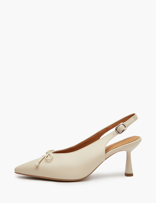 Молочные женские туфли с бантиком MASCOTTE 94-5164813-4583M | ракурс 3