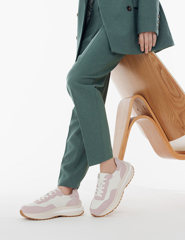 Розовые женские кроссовки MASCOTTE 234-312421-0206 | ракурс 2