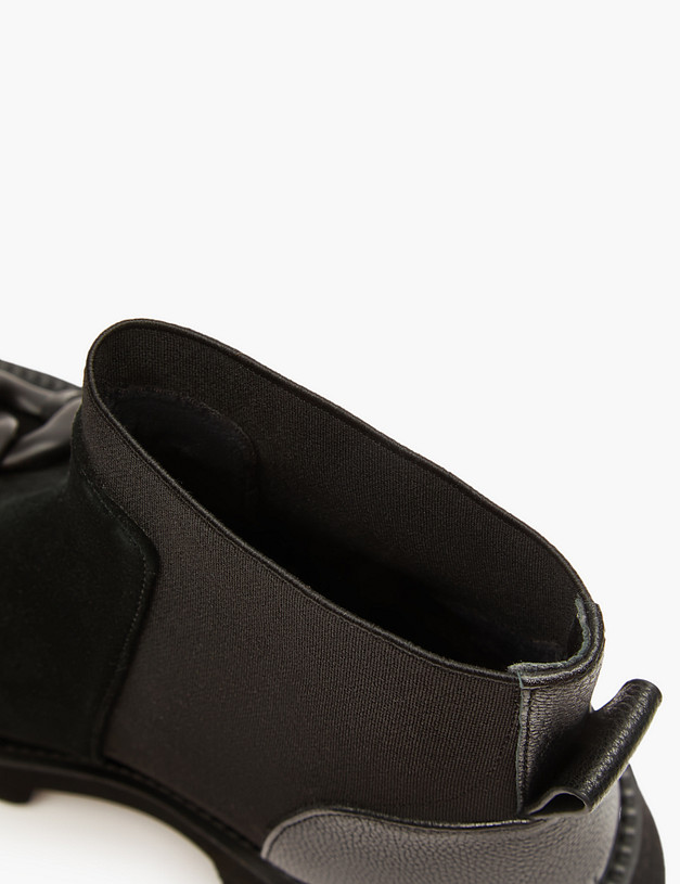 Черные женские челси с цепочкой MASCOTTE 233-3201523-3605M | ракурс 7