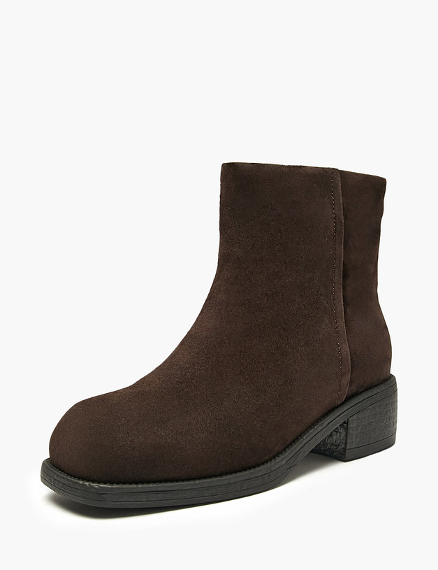 Коричневые женские зимние ботинки MASCOTTE 94-521432-0609 | ракурс 2