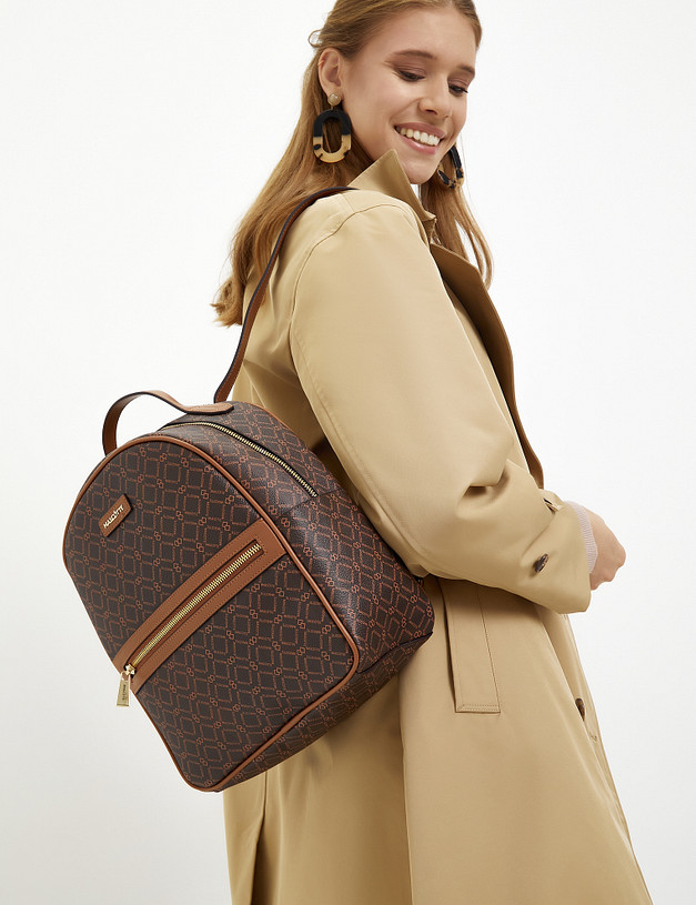 Коричневый женский рюкзак MASCOTTE 604-3201-609 | ракурс 1