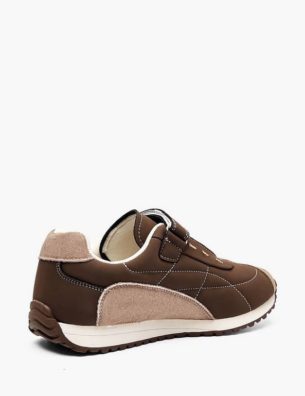 Коричневые детские кроссовки MASCOTTE 234-615721-0609 | ракурс 3