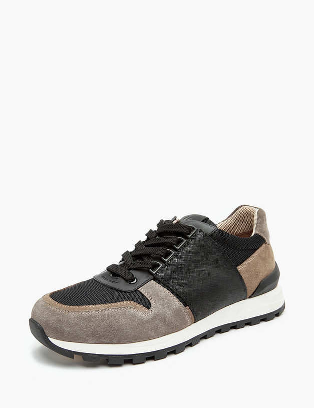 Серо-бежевые мужские кроссовки MASCOTTE 58-3212322-2247M | ракурс 2