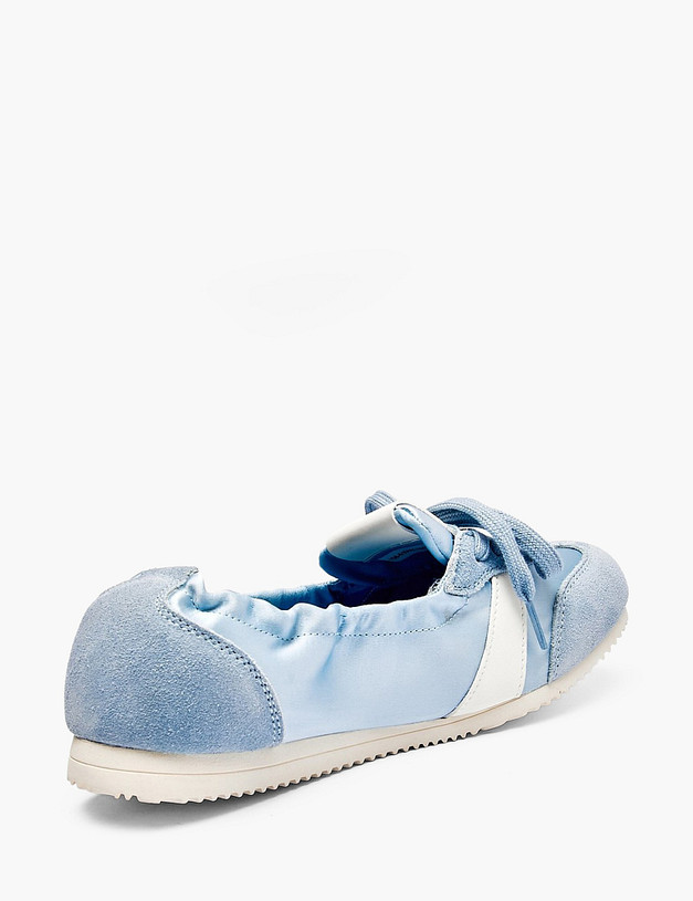 Голубые женские слипоны MASCOTTE 156-610161-0211 | ракурс 3