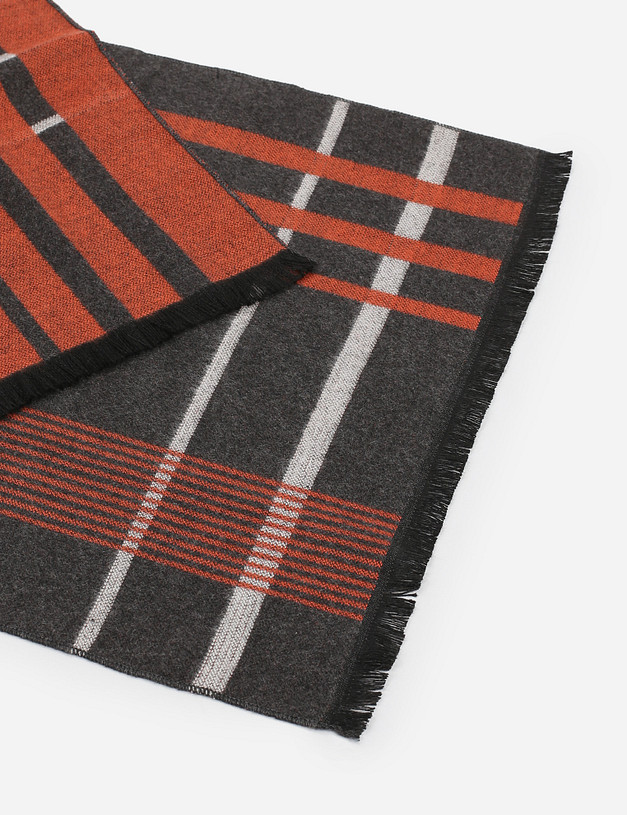 Серый мужской шарф MASCOTTE 766-1207-2413 | ракурс 3