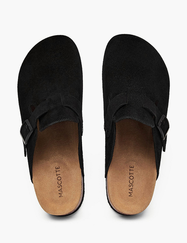 Черные мужские сабо MASCOTTE 98-614821-0202 | ракурс 4