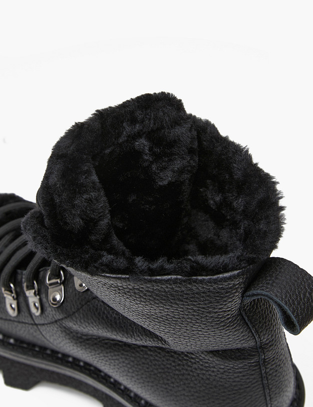 Черные женские зимние ботинки MASCOTTE 233-423231-0102 | ракурс 7