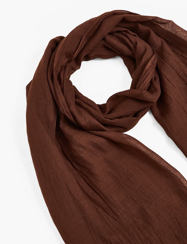 Коричневый женский шарф MASCOTTE 766-6129-2409 | ракурс 2