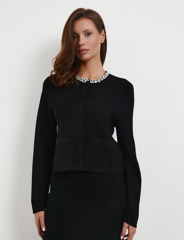 Черный женский джемпер MASCOTTE 852-5218-7502 | ракурс 3