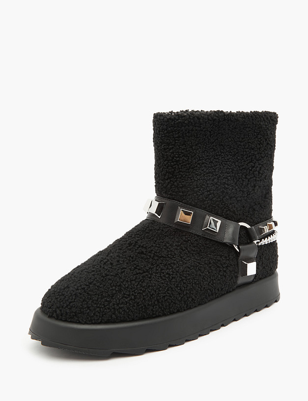 Черные женские угги MASCOTTE 47-3203435-0402 | ракурс 2