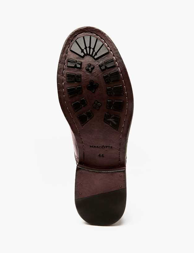 Premium коричневые мужские броги MASCOTTE 128-414611-0109 | ракурс 5 Premium коричневые мужские броги MASCOTTE 128-414611-0109 | ракурс 5
