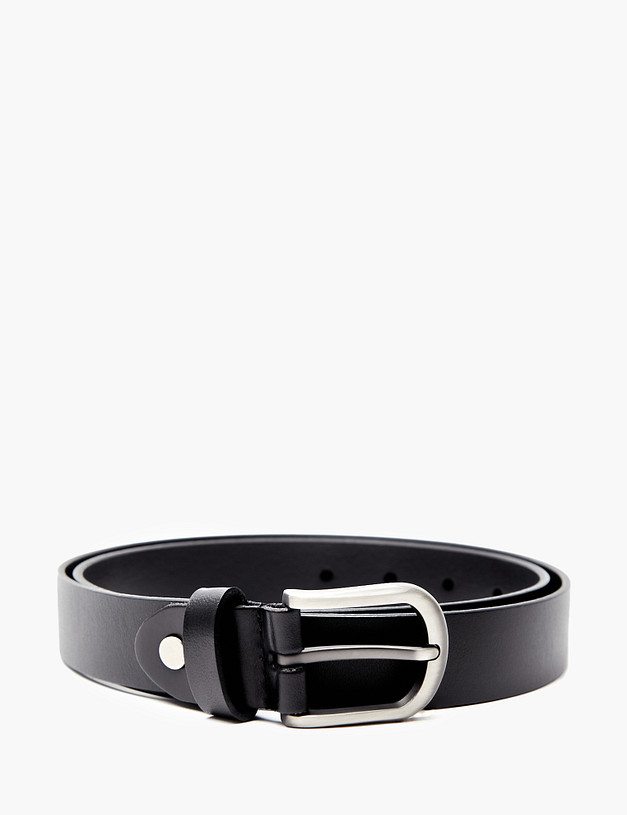 Черный женский ремень MASCOTTE 703-4102-102 | ракурс 2