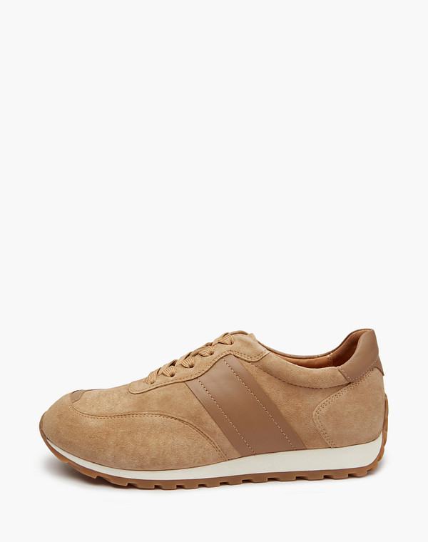 22-5161513-4654M Полуботинки для активного отдыха женские велюр-нат.кожа/нат.кожа беж-св.коричн, Mascotte