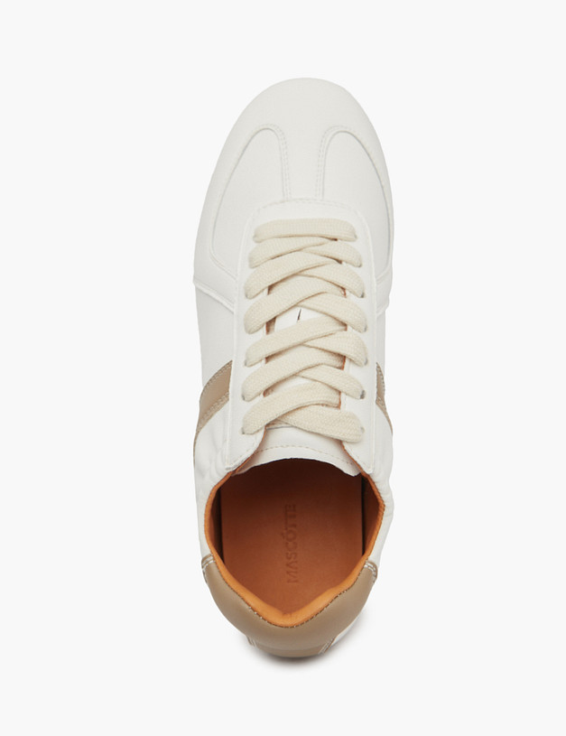 Молочные женские кроссовки MASCOTTE 234-512411-0608 | ракурс 4