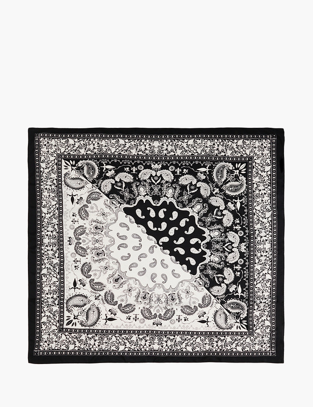 Черно-белый женский платок MASCOTTE 700-5114-2402 | ракурс 2
