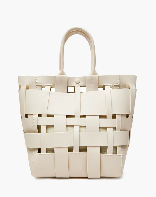 647-4102-601 Сумка женская и.кожа-текстиль/текстиль молочн, M, Mascotte