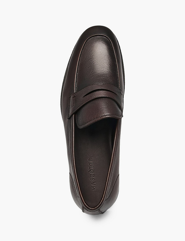 Коричневые мужские лоферы MASCOTTE 58-611411-0109 | ракурс 4